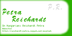 petra reichardt business card
